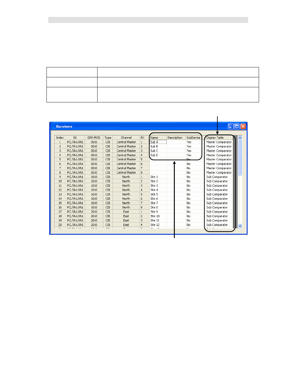 Assign display tables and define the subdevices, Assign display tables | CTI Products MCN Server 8000 User Manual | Page 171 / 232