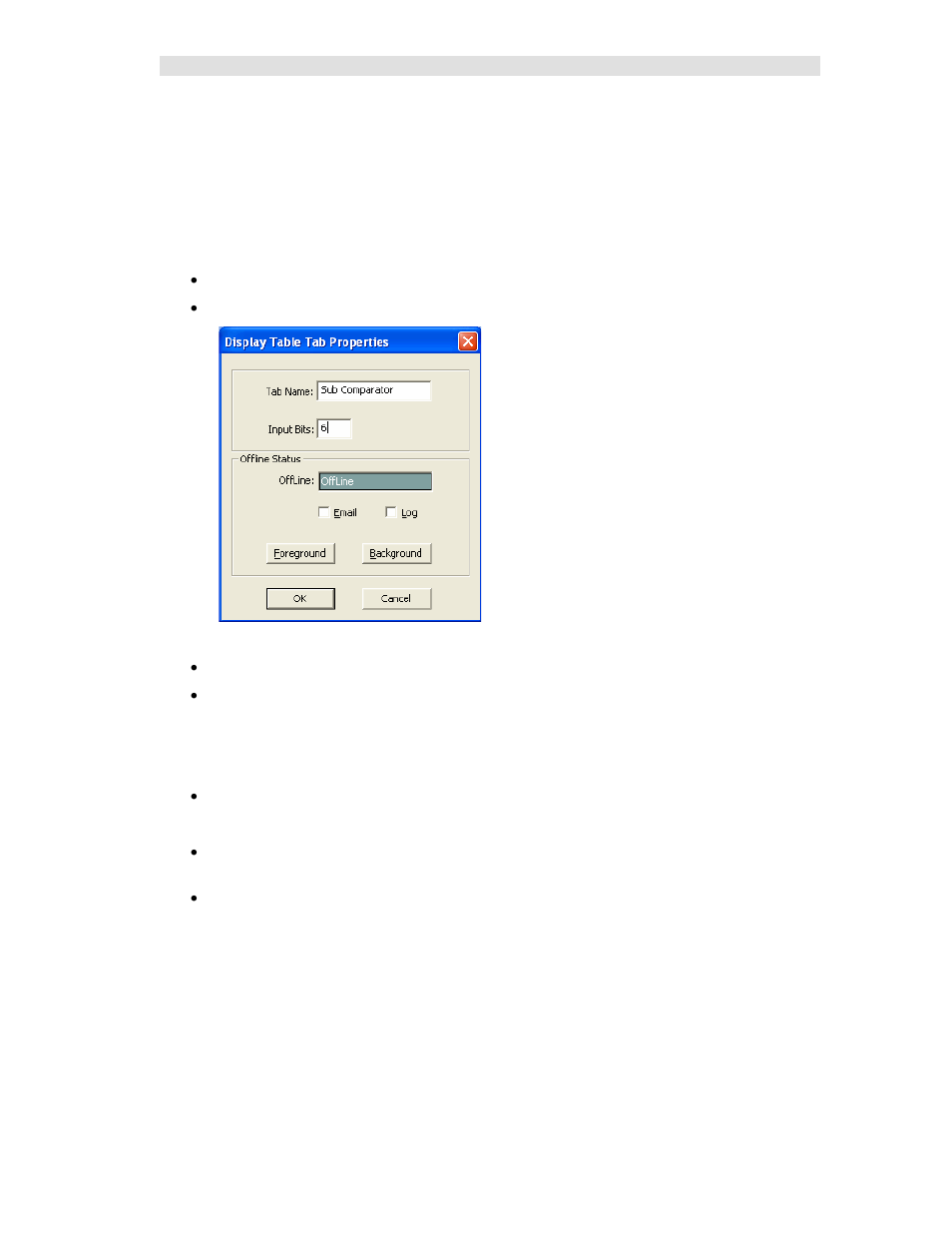 Sub comparator display table, States tab | CTI Products MCN Server 8000 User Manual | Page 178 / 232