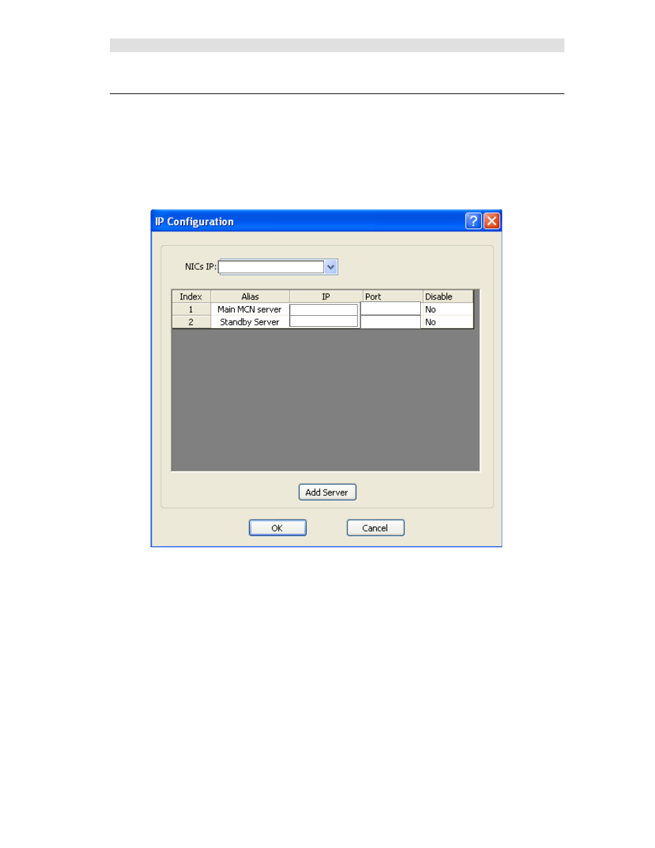 Mcn client ip configuration backup, Lient, Onfiguration | Ackup | CTI Products MCN Server 8000 User Manual | Page 208 / 232