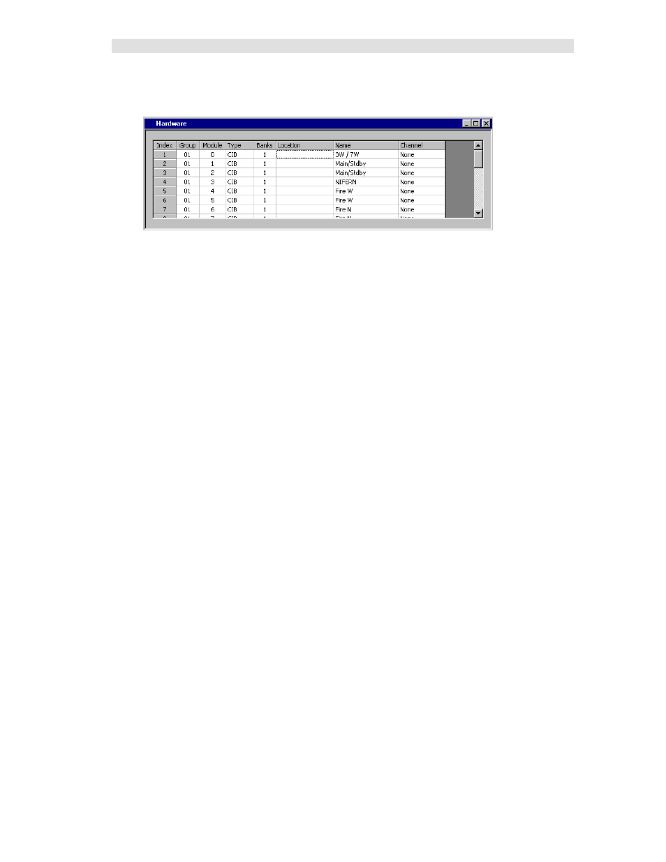 Imported hardware window | CTI Products MCN Server 8000 User Manual | Page 219 / 232