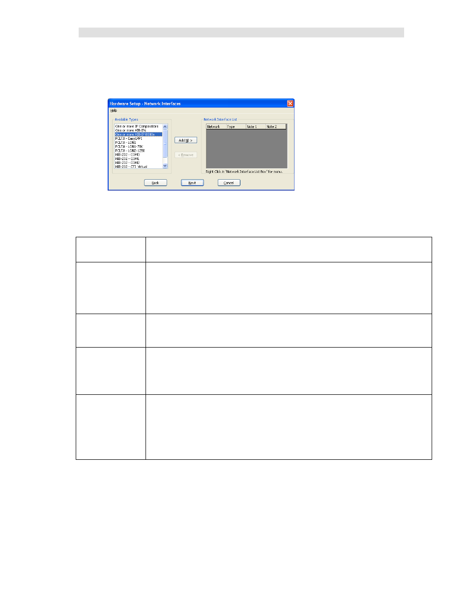 Hw setup - network interface setup | CTI Products MCN Server 8000 User Manual | Page 27 / 232