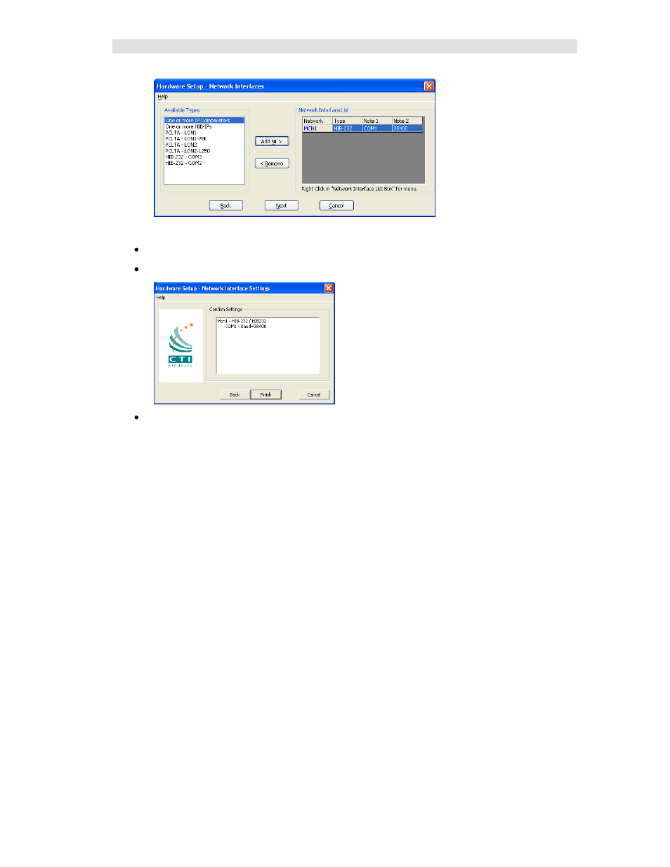 CTI Products MCN Server 8000 User Manual | Page 32 / 232