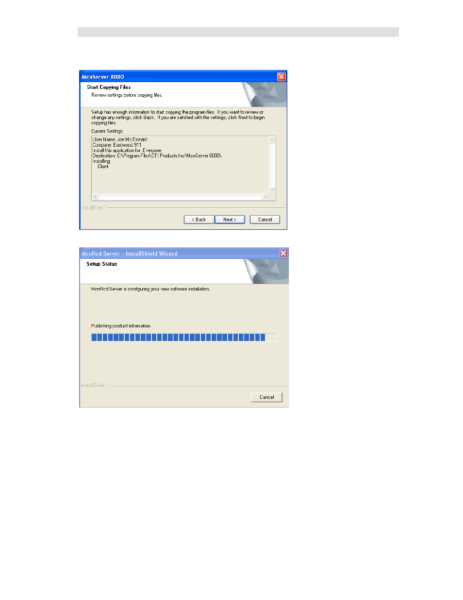 CTI Products MCN Server 8000 User Manual | Page 39 / 232