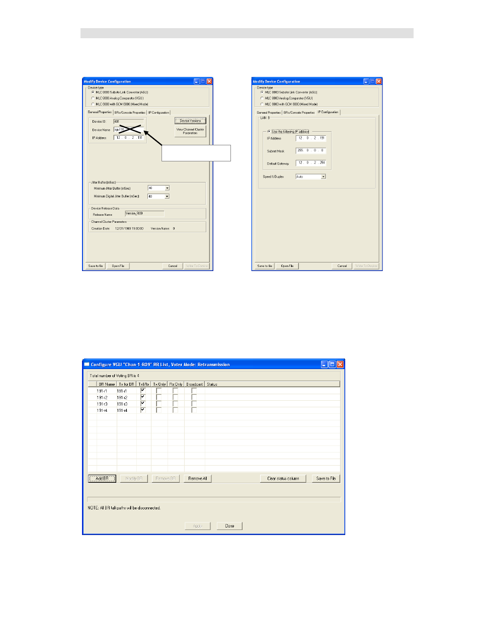 Br list | CTI Products MCN Server 8000 User Manual | Page 51 / 232