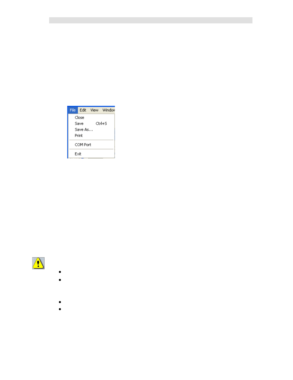Standard file menu, Saving files | CTI Products MCN Server 8000 User Manual | Page 69 / 232