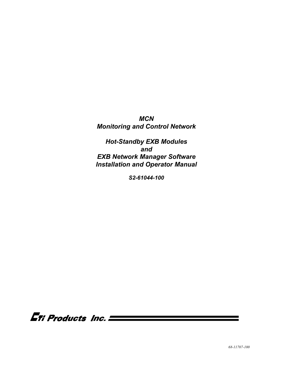 CTI Products EXB Network Manager User Manual | 48 pages
