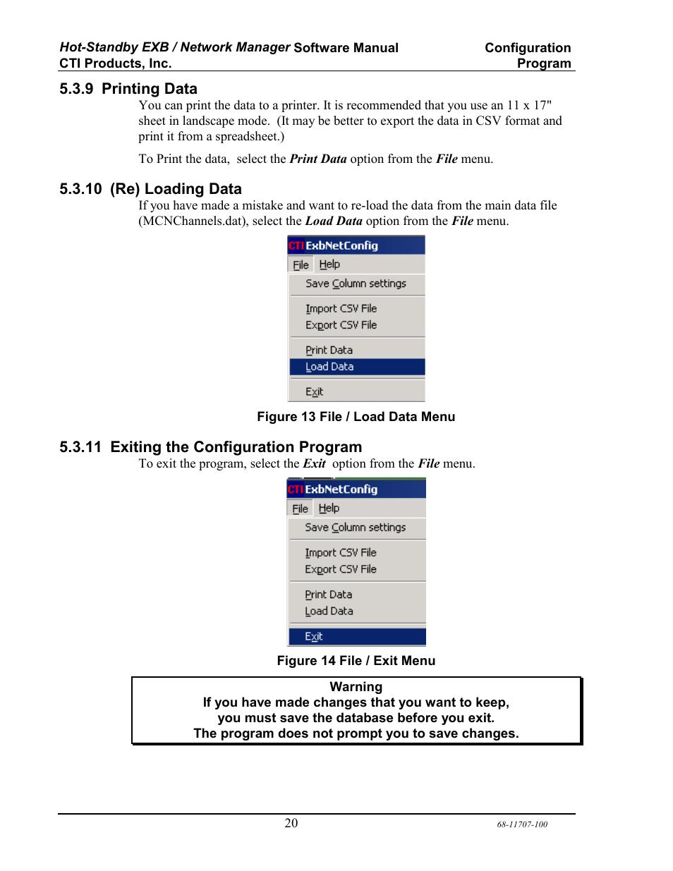 CTI Products EXB Network Manager User Manual | Page 24 / 48