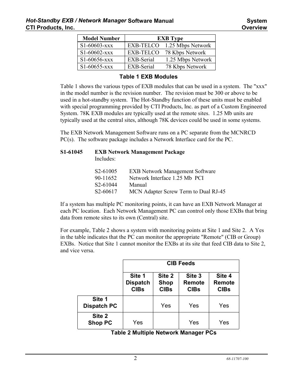 CTI Products EXB Network Manager User Manual | Page 6 / 48