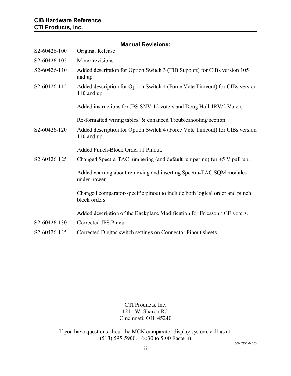 CTI Products CIB Comparator Interface User Manual | Page 4 / 40