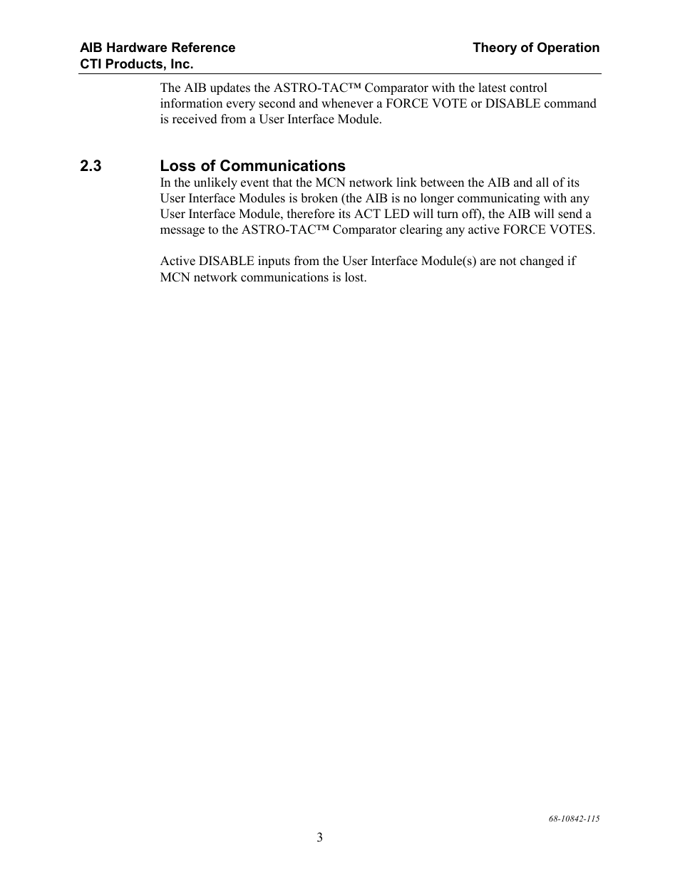 CTI Products AIB AstroTAC Interface User Manual | Page 8 / 19