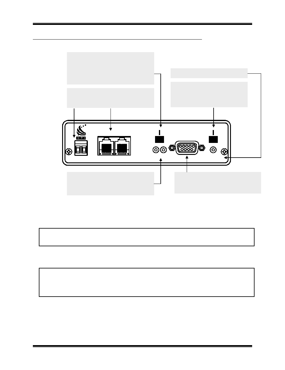 Front panel, Mcn network note 1, Mcn network note 2 | Reset button, Mcn network connections, Csvc button identifies control processor, Ront, Anel, Figure 3 exb-ip module front panel | CTI Products EXB-IP Ethernet System Extender User Manual | Page 10 / 63