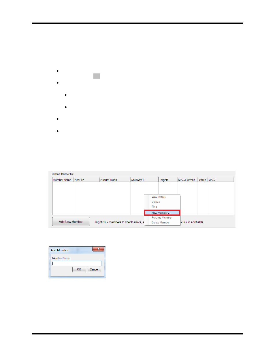 Step 3. editing ip address parameters, A. specify the channel global ip parameters, B. specify the “channel member list” parameters | CTI Products EXB-IP Ethernet System Extender User Manual | Page 21 / 63