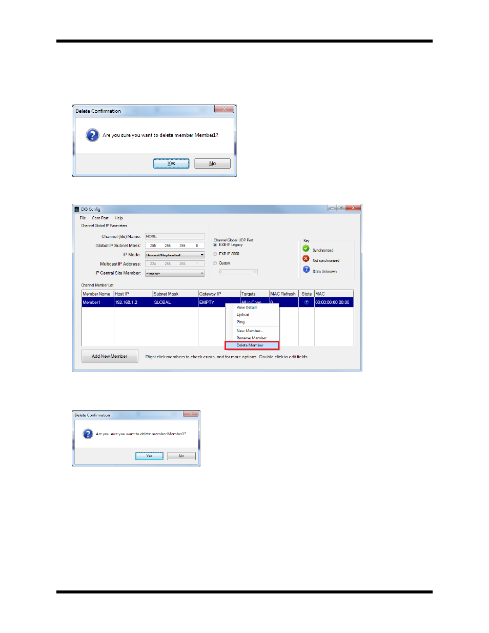 Deleting members | CTI Products EXB-IP Ethernet System Extender User Manual | Page 26 / 63