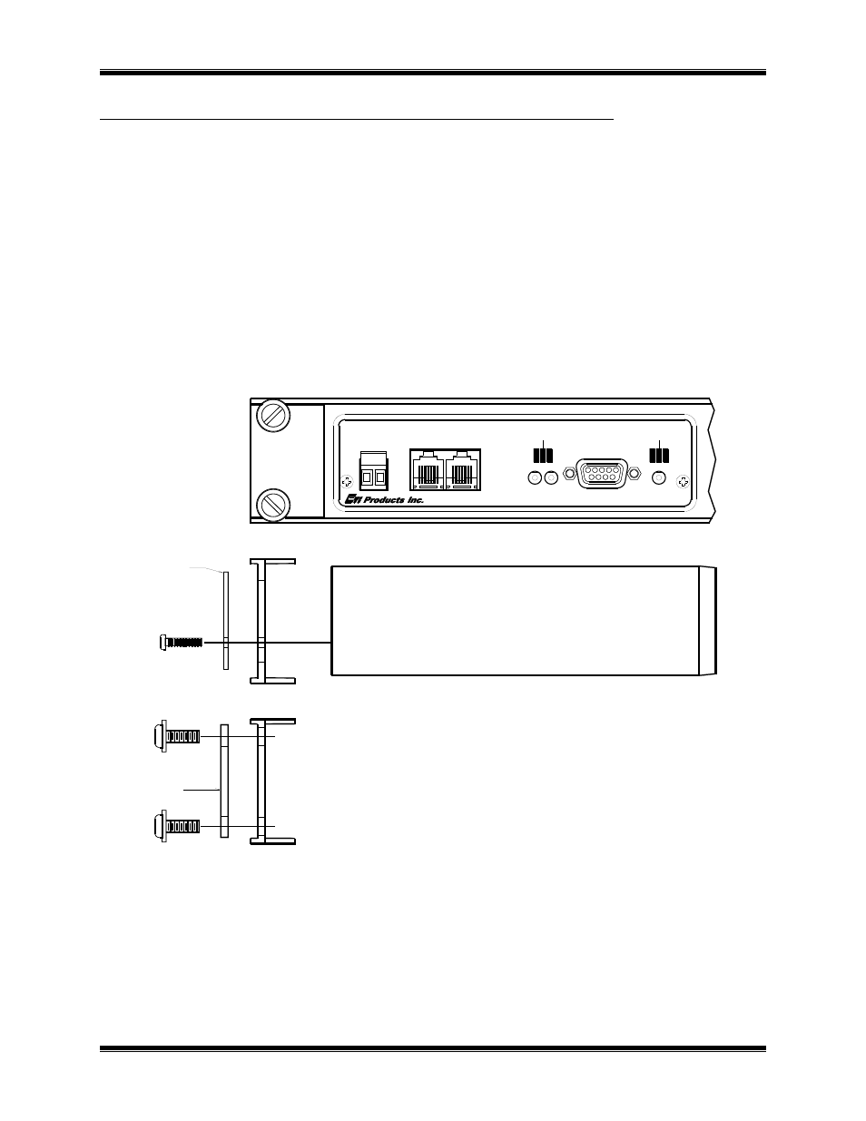 Appendix b. mounting options, Rack mount option, Ppendix | Ounting, Ptions, Figure 6 exb module rack mounting | CTI Products EXB-IP Ethernet System Extender User Manual | Page 41 / 63
