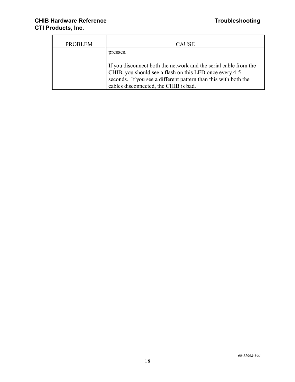 CTI Products CHIB CommandSTAR Lite Host Interface Module User Manual | Page 22 / 22
