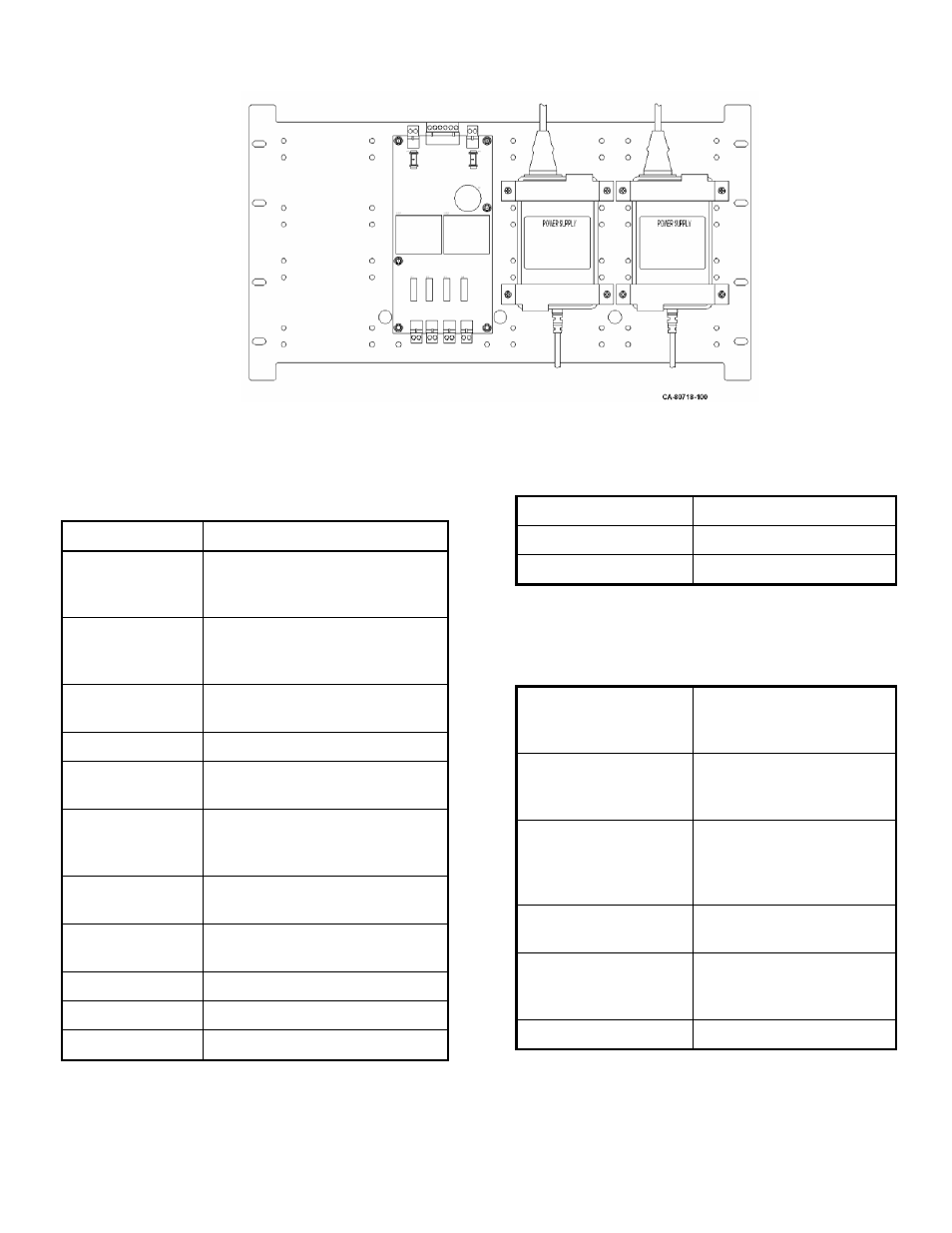 Ryb-8 relay board specifications, Power supply specifications, Power distribution board specifications | Ryb-8 relay board | CTI Products RYB-8 Relay Board User Manual | Page 2 / 2