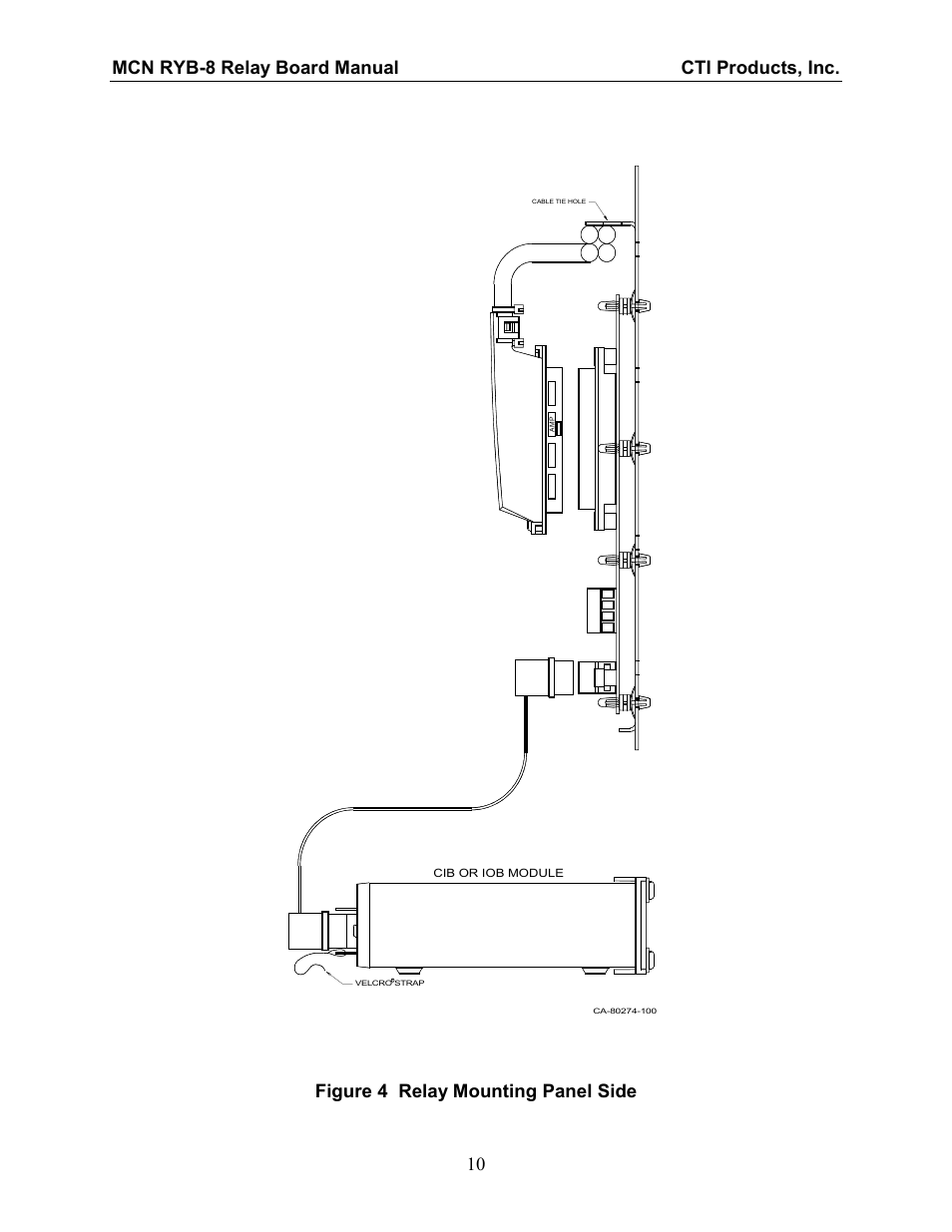 Figure 3 relay mounting panel--rear view | CTI Products RYB-8 Relay Board User Manual | Page 14 / 17