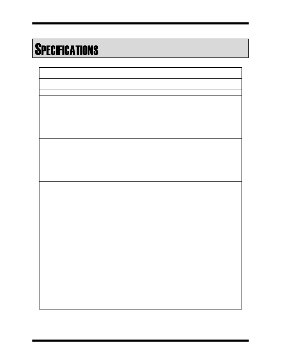 Specifications, Pecifications | CTI Products OTAL On-the-Air Driver Assembly User Manual | Page 21 / 22