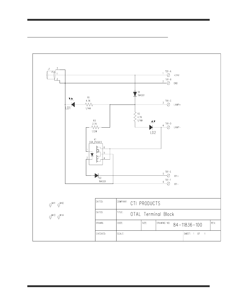 Schematic and layout, Chematic and, Ayout | CTI Products OTAL On-the Air Terminal Board and Lamp User Manual | Page 10 / 14