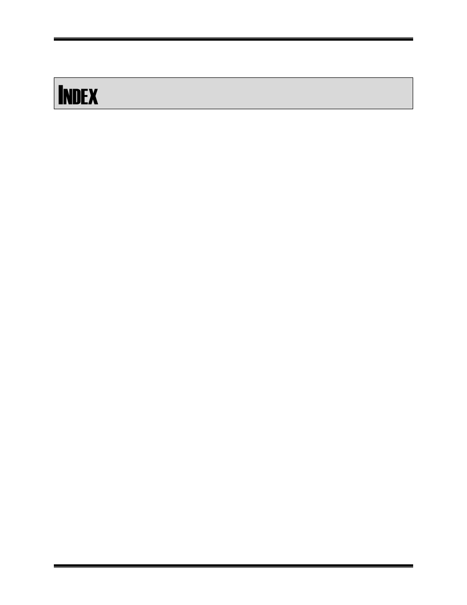 Index, Ndex | CTI Products DC Distribution Panel User Manual | Page 8 / 9