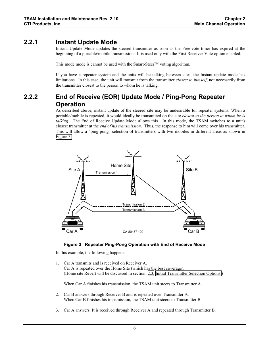 Instant update mode, 1 instant update mode | CTI Products TSAM Transmitter Steering & Audio Matrix User Manual | Page 14 / 97