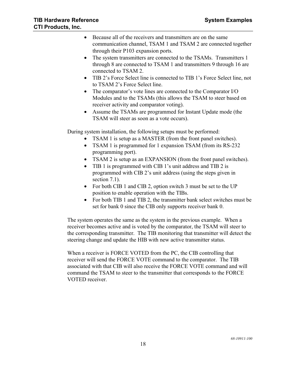 CTI Products TIB TSAM Interface User Manual | Page 23 / 24