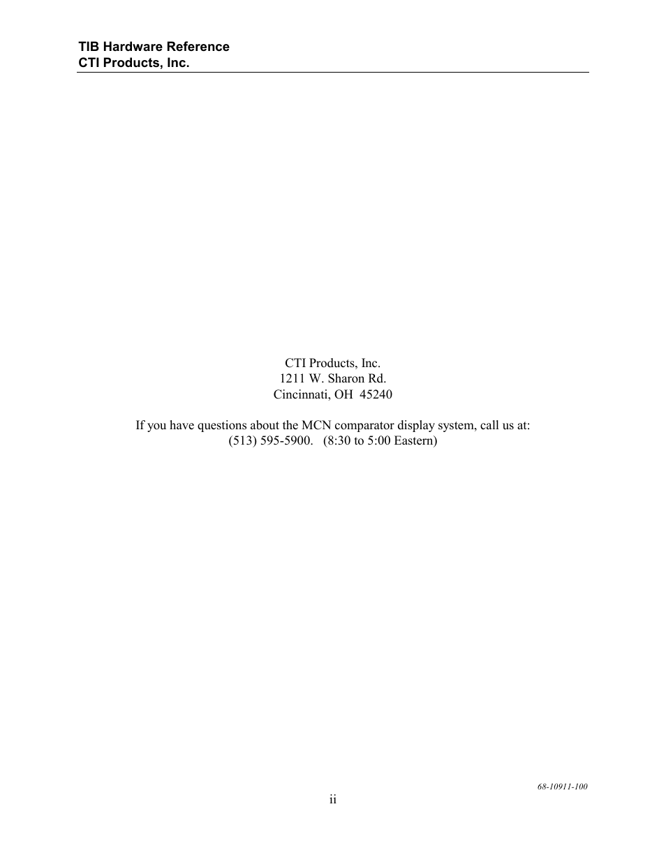 CTI Products TIB TSAM Interface User Manual | Page 4 / 24