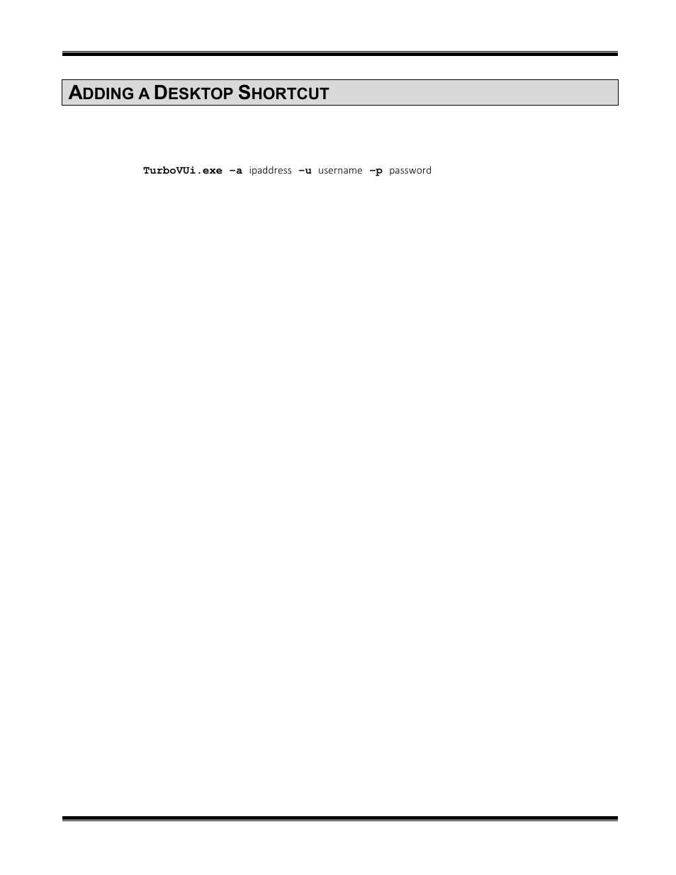 Adding a desktop shortcut | CTI Products TurboVUi Solo Client Software User Manual | Page 9 / 12