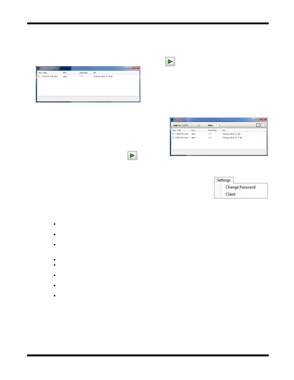 Settings menu, Turbovui solo user guide | CTI Products TurboVUi Solo Client Software User Manual | Page 11 / 16