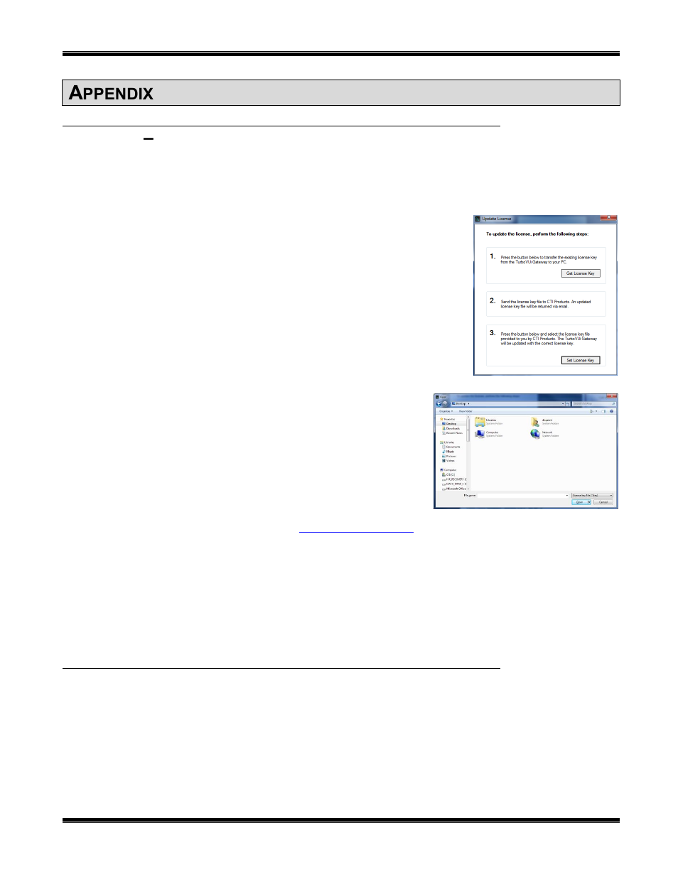 Appendix, Ppendix, Urbo | Lient, Icense, Pgrade, Pecifications, Solo pc requirements, Turbovui solo user guide | CTI Products TurboVUi Solo Client Software User Manual | Page 14 / 16