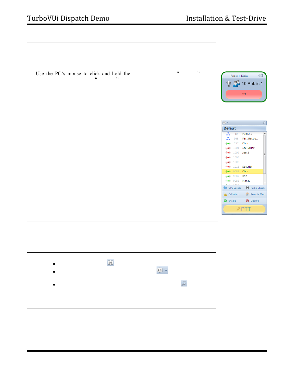 Turbovui dispatch demo installation & test-drive | CTI Products TurboVUi Dispatch Client Software User Manual | Page 5 / 6