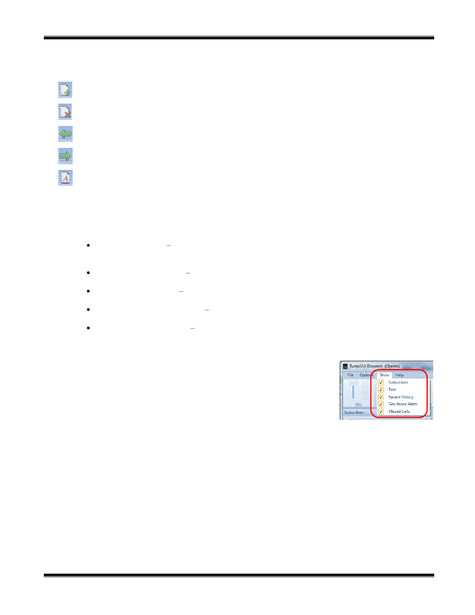 Muestre y ordene los paneles, Desplegar paneles | CTI Products TurboVUi Dispatch Client Software User Manual | Page 18 / 50