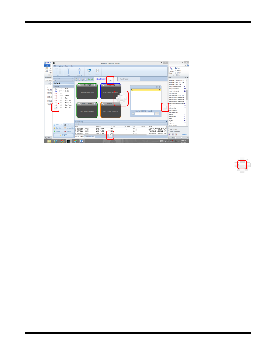 Ordene los paneles | CTI Products TurboVUi Dispatch Client Software User Manual | Page 19 / 50