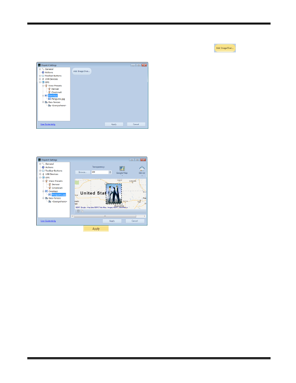 Sub-título overlays (plantilla) | CTI Products TurboVUi Dispatch Client Software User Manual | Page 29 / 50