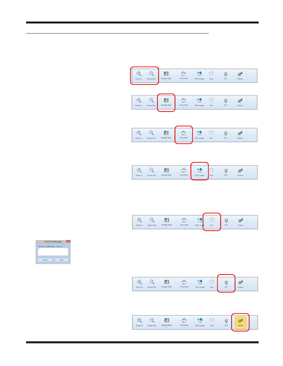 Oolbar, Turbovui dispatch user guide | CTI Products TurboVUi Dispatch Client Software User Manual | Page 23 / 32