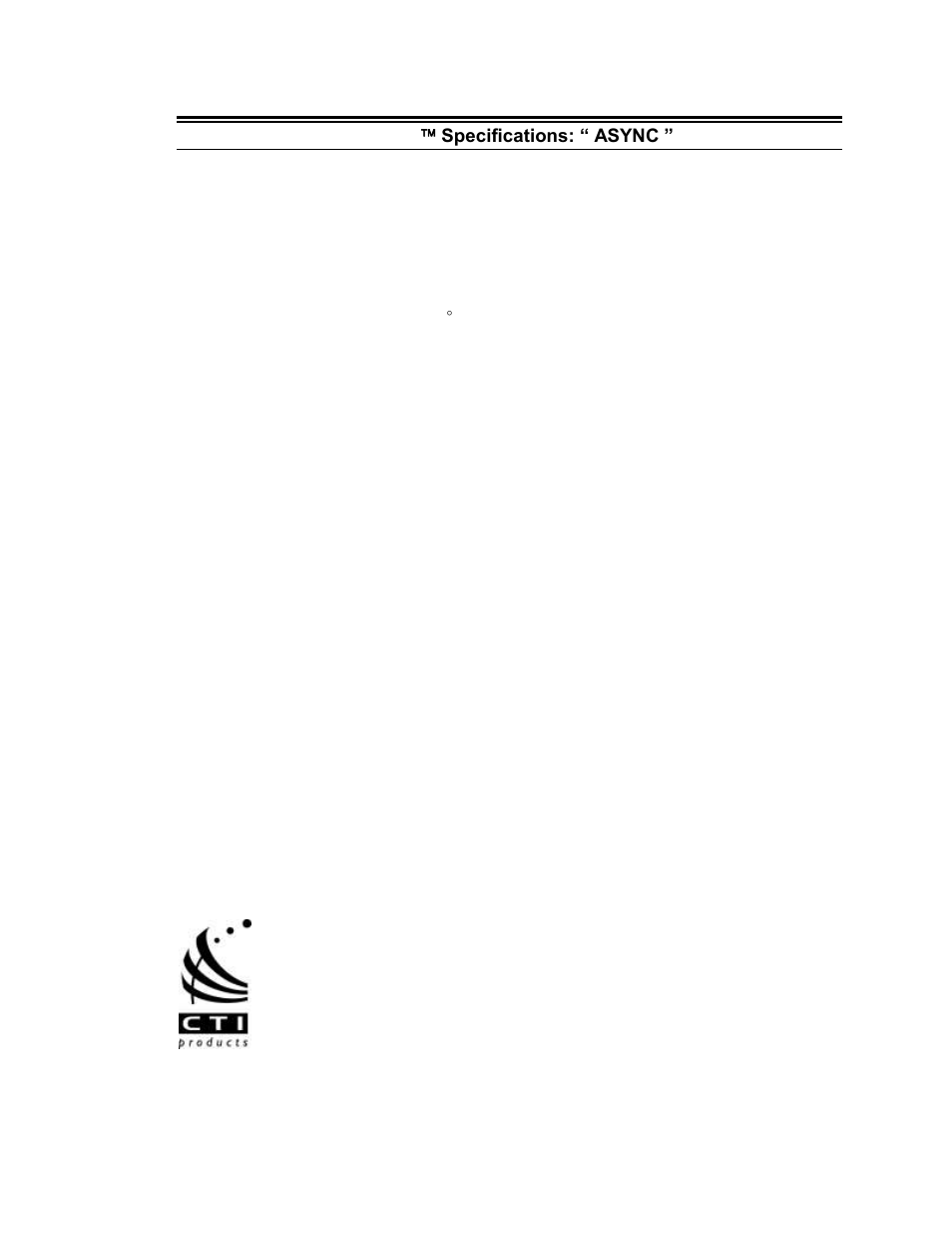 Network combiner ncb/ay, Ncb /ay  specifications: “ async | CTI Products NCB/AY with Serial Interface User Manual | Page 2 / 2