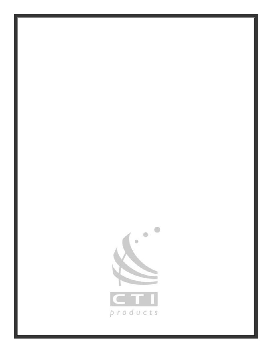 CTI Products NCB/AY with Serial Interface User Manual | 54 pages