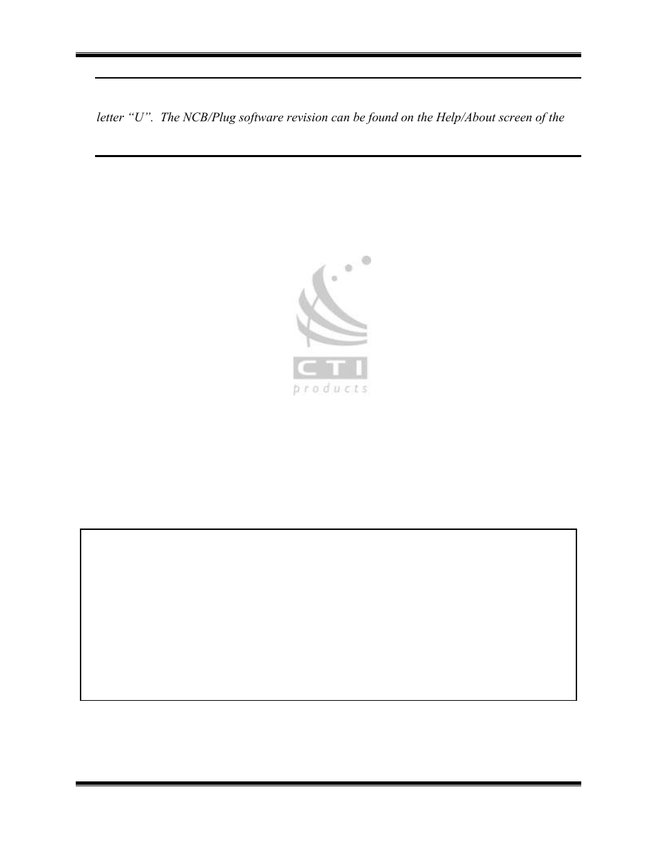 CTI Products NCB/EM with External PSTN Modem User Manual | Page 3 / 63