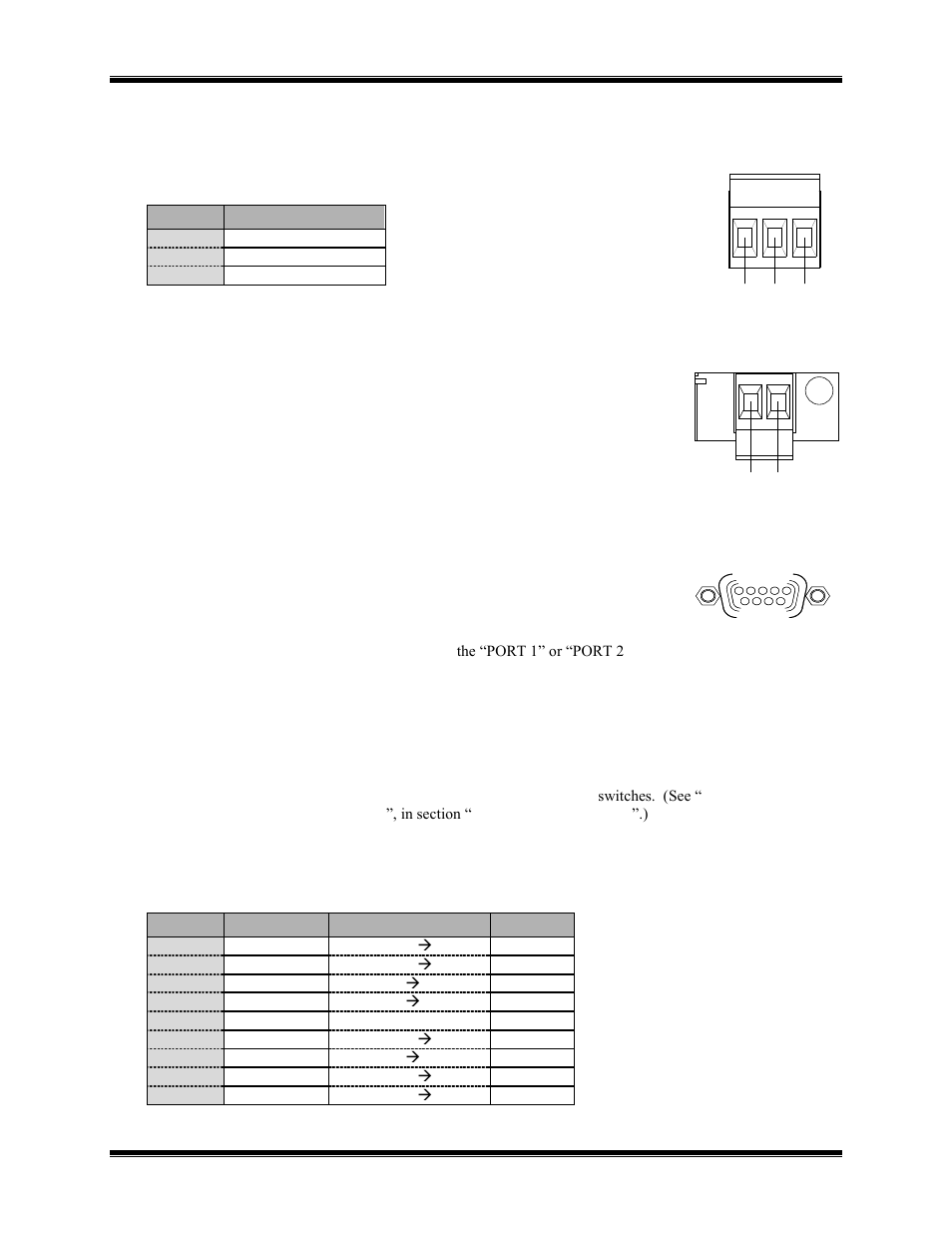 Port 1 and port 2 connectors | CTI Products NCB/EM with External PSTN Modem User Manual | Page 46 / 63