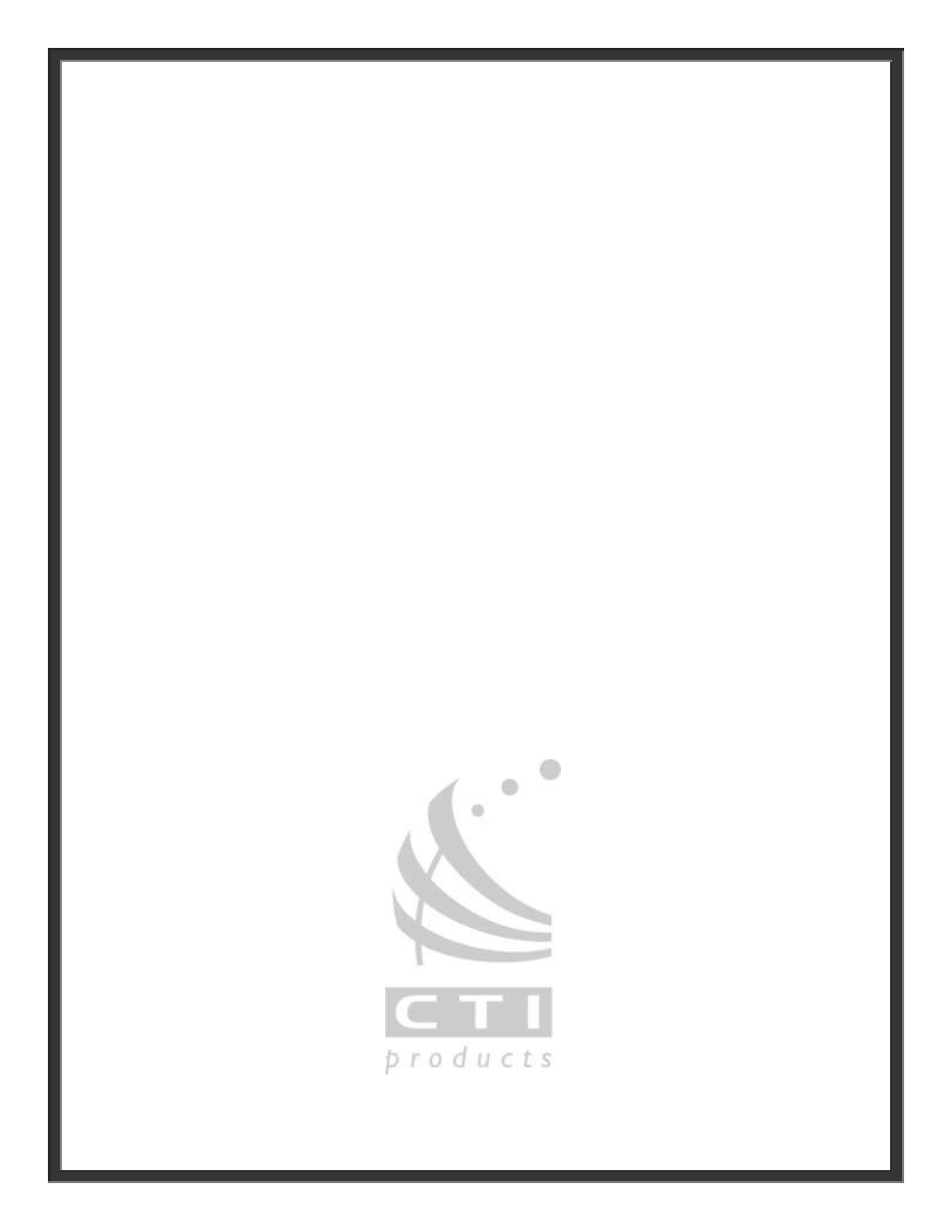CTI Products NCB/IM with Internal PSTN Modem User Manual | 56 pages