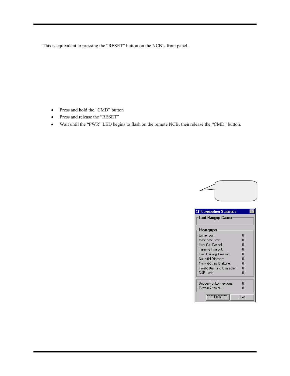 CTI Products NCB/IM with Internal PSTN Modem User Manual | Page 35 / 56