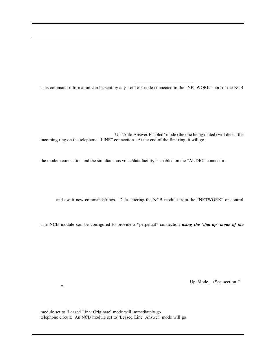 Ppendix, Odem, Otes | CTI Products NCB/IM with Internal PSTN Modem User Manual | Page 52 / 56