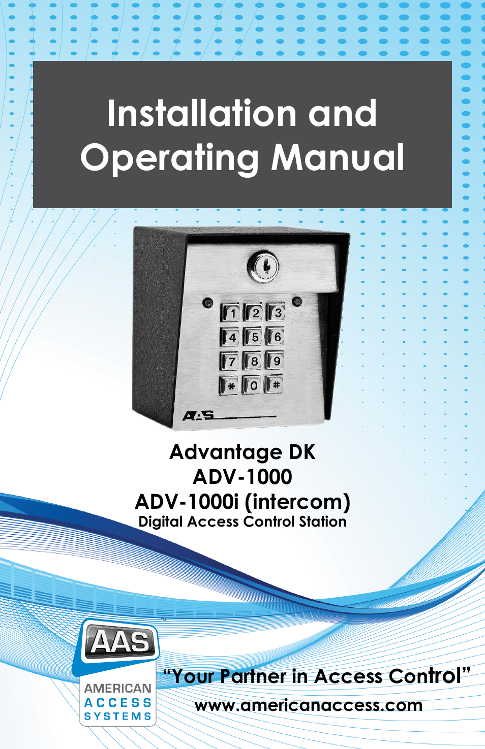 Controlled Products Systems Group ADV-1000 User Manual | 20 pages