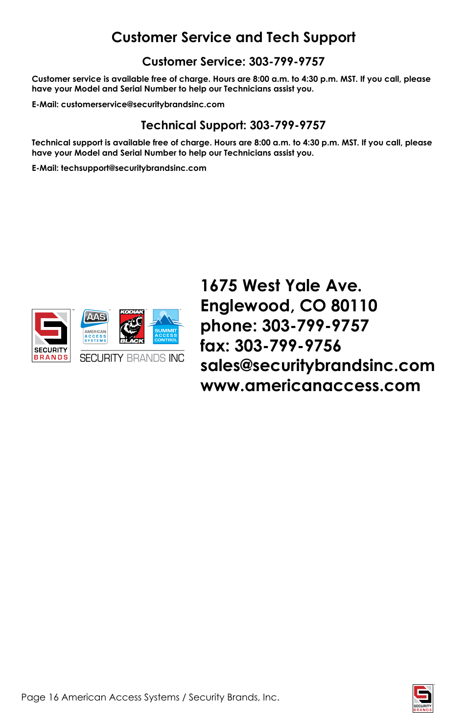 Controlled Products Systems Group ADV-1000 User Manual | Page 16 / 20