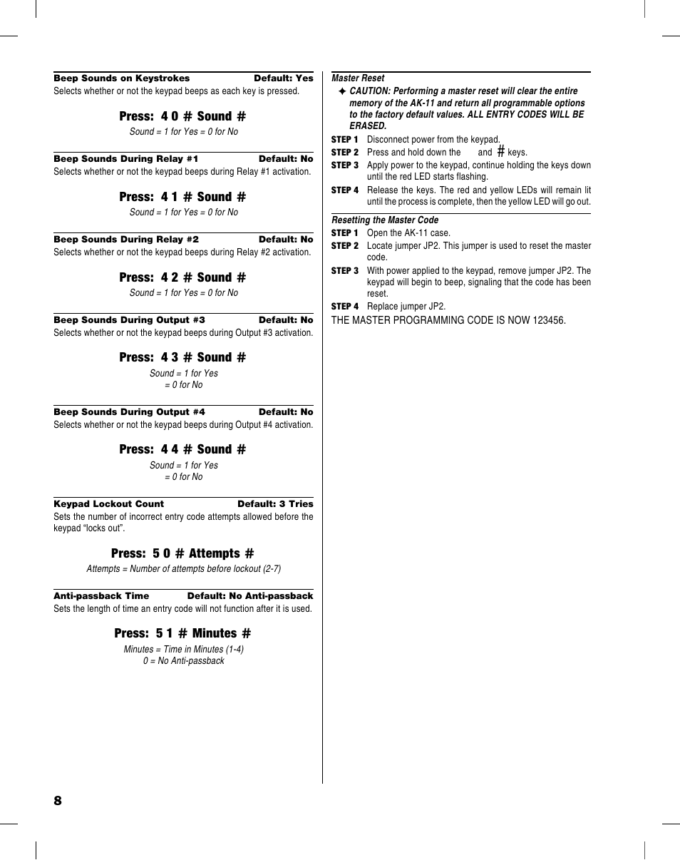 Controlled Products Systems Group AK-11 User Manual | Page 8 / 12