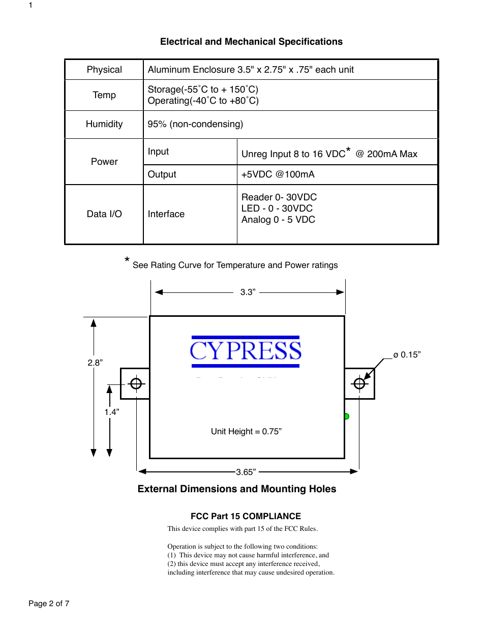 Controlled Products Systems Group EXP-2000 User Manual | Page 2 / 7