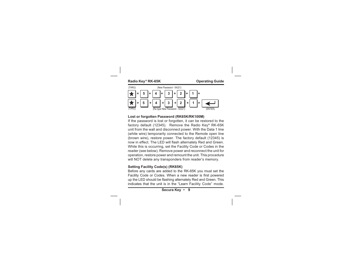 Controlled Products Systems Group RK65K User Manual | Page 12 / 35