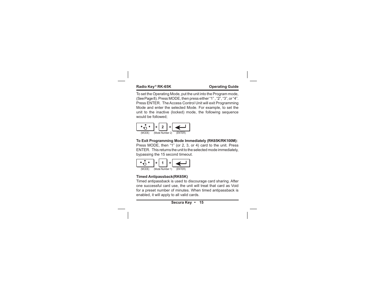 Controlled Products Systems Group RK65K User Manual | Page 18 / 35