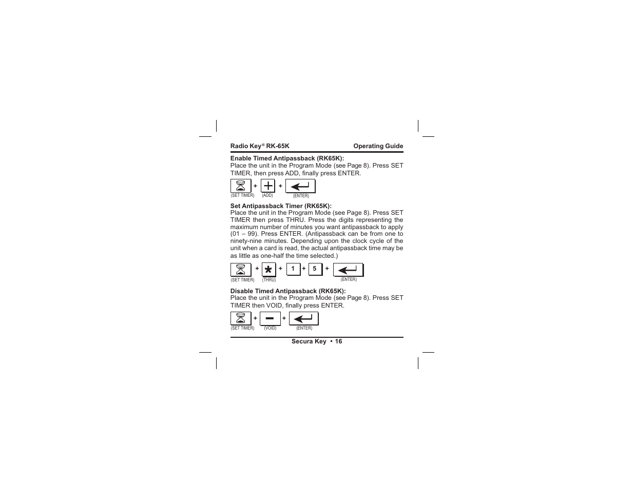 Controlled Products Systems Group RK65K User Manual | Page 19 / 35