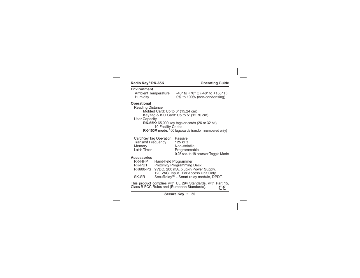 Controlled Products Systems Group RK65K User Manual | Page 33 / 35